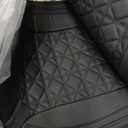 YIERTAI Dodge RAM Seat Covers Fit for 2009-2023 2024 2025 2026 1500/2500/3500HD Pickup Front Seats Only Crew Double Cab Quad Cab Waterproof Leather Seat Covers(2 PCS Front only/Black)