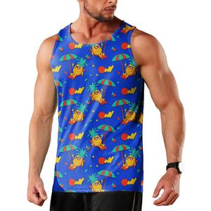 Men's Quick Dry Workout Graphic Tank Top Gym Muscle Tee Fitness Bodybuilding Sleeveless T Shirt (XL)