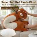 Kekeso Long Red Panda Plush Toy Pillow - Soft Red Panda Stuffed Animal for Kids & Adults, Cute Hugging Body Pillow for Bedroom, Gifts for Christmas, Birthday, Valentine's Day (110cm/43.3inch)