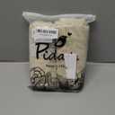 Pidada Hand Towels Set of 2 Leaf Pattern 100% Cotton Absorbent Soft Decorative Towel for Bathroom (Light Brown)