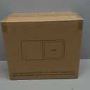 LivLab Mker 20-25 lbs Rice Dispenser with measuring spoon - 11.4Qt/12L Large Airtight Food Storage Rice Container for Cereal, Flour - BPA-Free PET, Slim Space-Saving (933-white grey)