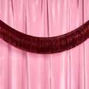 xo, Fetti Burgundy Fringe Banner - 4 ft | Bachelorette Decorations, Cute Birthday Photo Booth, Party Backdrop, Wine Bday Supplies