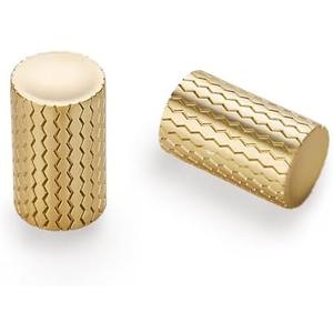 GOFFIDECO 2 Pack Brushed Gold Kitchen Cabinet Knobs Single Hole Cabinet Handles Dresser Knobs Drawer Knobs and Pulls for Bathroom Cabinets