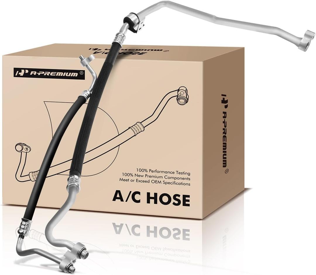 A-Premium A/C Suction Hose & Discharge Line Hose Assembly Compatible with Ford Fusion 2006-2009 & Lincoln Zephyr 2006 & Mercury Milan 2006-2009, 3.0L, DOHC