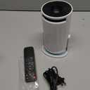 LJYT mini projector, 1080P Portable Projector, Support 4KWiFi 6, Android 11 ,200 ANSI Lumens, Auto Keystone, Bluetooth 5.4, 210 Rotation, Compatible with TV Stick/HDMI/USB/Smartphone (White)