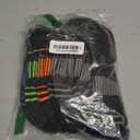 Saucony Men's Standard RunDry Mesh Ventilating Comfort Fit Performance Quarter Socks Fashion Black (6 Pairs) Large