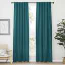 NICETOWN Living Room Darkening Curtains - (Sea Teal Color) W42 x L70, Set of 2, Home Decor Room Darkening Thermal Insulated Drapery Panels for Office/School/Hospital Window