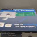 900W Advanced Macerator Toilet Pump with 4 Water Inlets for Sink/Shower/Washer/Kitchen, 39.3ft Top & Side Fast Drainage, Sewage Grinding Pump for Household Commercial Heavy-duty Use, 1.2HP