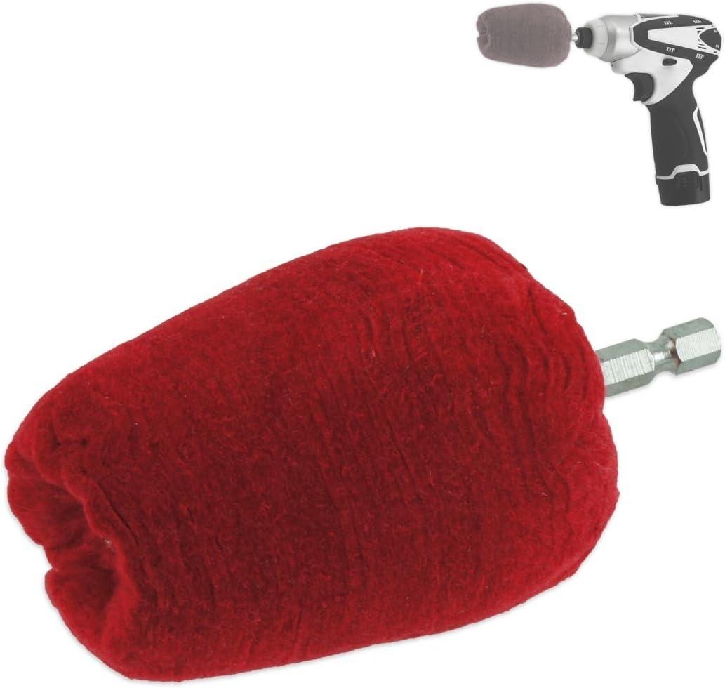 3" Pro Tapered Buffing Ball - Hex Shank - Turn Power Drill into High-Speed Polisher Buffer
