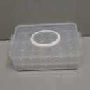 2 Layers Deviled Egg Containers with Lid,48 Slots Deviled Eggs Holder with Handle,Plastic Egg Tray,Portable Egg Storage Carrier Platter for Easter,Thanksgiving Day,Party,Picnic