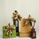 Lakkity 7 Inch Curly Bows for Gift Wrapping Set of 8, Self Adhesive Bows Gift Bows for Presents, Cake,Ribbon Bows for Birthday, Wedding, Christmas, Bridal Shower, Gift Wrap Accessory (champagne)