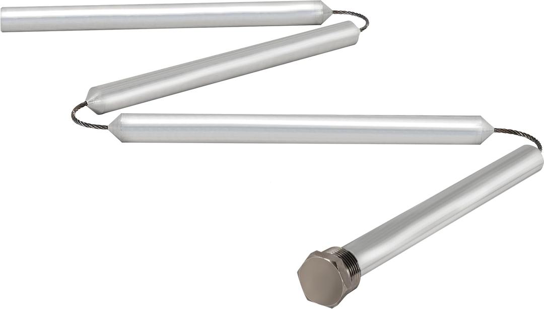 Eastman 45 Inch Flexible Magnesium Anode Rod, 1-1/6 Inch Hex Head, Chrome, 60296
