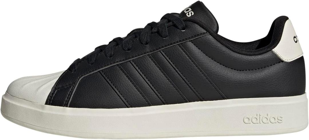 adidas Men's Streettalk Sneakers (8.5, Black/Black/Off White)