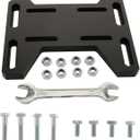 Mini Bike Mount Plate Adapter Bracket Compatible with Predator 79cc 97cc 100cc 212cc Coleman CT100U Baja DB30 Hoverheart MB001 Motovox MBX10 for 4 Stroke Engine Parts (Black)