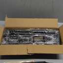 Over The Table Rod Stand with Clamps Adjustable 31-110 in Length 31-64 in Height Black Table Balloon Arch Hanging Stand with Storage Bag for Halloween Christmas Wedding Birthday Party Decoration