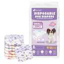 Pet Soft Female Dog Diapers - Disposable Doggie Diapers with Wetness Indicator, Puppy & Cat Diaper Super Absorbent, Fit for Female Dog in Heat or Incontinence, 20pcs (S, Mixed)