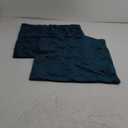 18x18 Teal Throw Pillow Cases: 2 Pack Original Striped Velvet Square Decorative Pillow Covers for Farmhouse Couch