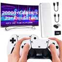 Retro Game Stick Wireless Retro Game Console Built-in 23 Emulators 20000+ Games Classic Plug & Play Video Games with 4K HDMI Output & Dual 2.4G Wireless Controller Gamepad