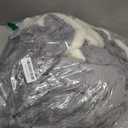 Luciphia Waterproof Dog Blanket, Leakproof Large Pet Blanket for Couch Sofa Bed Furniture Cover Protector, Washable Soft Sherpa Fleece with 3D Jacquard, Cozy Calming Reversible, Gray White, 85"x57"