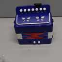 LIEKE Kids Accordion 10 keys Button Accordian,Musical Toy Instrument,Mini Accordion for Children Beginners (Blue)