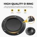 GZYF Motor CNC Aluminum Engine Covers Derby Timer Timming Clutch Cover Engine Cap for Harley Dyna 2006-2017, for Softail 2007-2017, Touring 2007-2015, Black