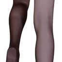 Truform Sheer Compression Pantyhose, 8-15 mmHg, Women's Shaping Tights, 20 Denier, Black, X-Tall