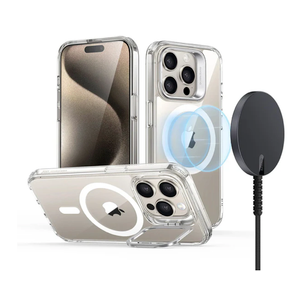 iPhone 15 Pro Max Snap-and-Stand Charging Bundle - Clear