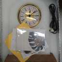 Glass Clock Gifts for Husband from Wife with Wooden Light Base, Personalized Gift for Husband Who Has Everything on Birthday Anniversary, Presents for Him on Christmas Home Desk Clock