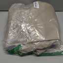 FANCEE Faux Leather Rectangle Table Cloths Warm Tablecloth for Party, Camping, Picnic, Kitchen and Dining Room Table Decor (Soy Milk Color, 71" x 55")