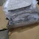 73.2-Inch Queen Size Convertible Sleeper Sofa Bed, 3-in-1 Pull-Out Futon Loveseat, Velvet Futon Couch with 2 Soft Pillows for Living Room, Office, Apartment, RV, Hide-A-Bed Fold Out Sofa&Couches (Grey)