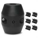 18.35oz(1.15lb) Pull Down Faucet Weight Ball, Kitchen Sink Pull Out Sprayer Gravity Ball Replacement Part, Universal Bathroom Basin Sink Stainless Steel & Braided Hose