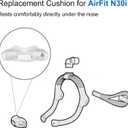 2 Packs Replacement Nasal Cradle Cushion for Airfit N30i - Nasal CPAP Mask Cushion - Quiet Venting & Comfortable and Soft (Medium)