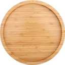 Fasmov 12 Inches Diameter Bamboo Lazy Susan Turntable, Spin Thicken Round Wood Tray Rotating Spice Rack for Kitchen Pantry Countertop Table