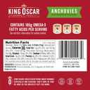 King Oscar Anchovies Fillets in Olive Oil, 2 Ounce Cans (Pack of 18), Wild Caught Canned Anchovies