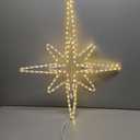 Christmas Lights Bethlehem LED Star Door Window Porch Wall Decoration Party Light Hanging Lights(28" Warm White Light)