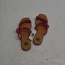 SM New York Hot Pink Strappy Sandals Size 11 Woman’s slip Ons