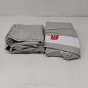 QPAU Inflatable Toddler Travel Bed with 3-Sided Safety Bumpers, Extra Large Kids Air Mattress, Includes Detachable Mattress, Portable for Camping, Travel, Home Use (Grey)