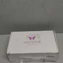 ALICEPUB Women's Chunky Block Heels Strappy Heels Square Open Toe Heeled Sandals Short Heels Comfortable Dressy Shoes Wedding Bridal Party, Size 8.5