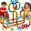 Electric Train Set Race Track for Kids 3 4 5 6 7 8 Years Old, 138PCS