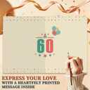 5 x Asmallgf Happy 60th Birthday Card Gifts for Women Men Her Him, 10.6 x 7.9 Inch