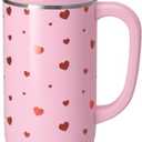 Swig Life 30oz Mega Mug, 30oz Tumbler with Handle and Straw, Large Insulated Tumblers, Cup Holder Friendly Travel Mug, Stainless Steel 30 oz Tumbler, Reusable Insulated Water Bottle (Sweethearts)