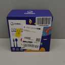 CORAL Light Brown 100% Compostable Spoons & Forks Set - 220 Pieces - No Plastic Utensil 110 Forks, 110 Soup Spoons - Break Resistant with Smooth Edges, Ocean Friendly Alternative to Plastic Silverware