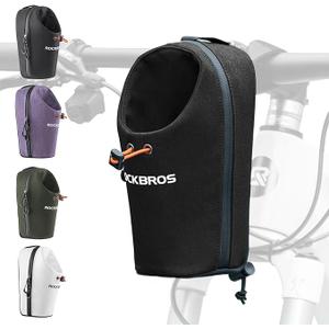 ROCKBROS Electric Scooter Bag Bike Frame Bag Bicycle Water Bottle Bag 1.5L Large Capacity Quick Installation for Mountain Bikes EScooters and Folding Bikes
