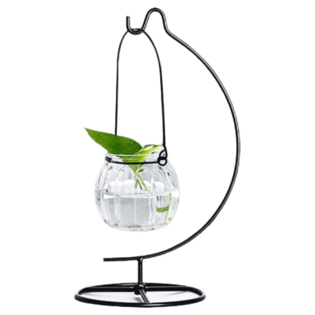 Spiral Ornament Display Stand Iron Hanging Stand Rack Holder for Hanging Glass Globe Air Plant Terrarium Witch Ball Christmas Ornament and Home Wedding Decoration