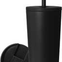Simple Modern Classic Tumbler with Straw Lid | Insulated Iced Coffee Cup Reusable Stainless Steel Water Bottle Travel Mug | Gifts for Women Men Her Him | 20oz | Midnight Black