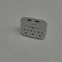 3-Outlet Surge Protector, Multi Plug Outlet Extender Power Strip with 2 USB Wall Charger(Smart 2.4A), 490 Joules, ETL Listed, Outlet Adapter for Home, School, Office