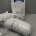 zibroges Goose Feather Pillow Queen Size Pack of 2 - Down Hotel Bed Pillows for Sleeping, Soft 600 Thread Count Cotton Cover, Fluffy Support Surround Fill Polyester for Back, Stomach, Side Sleepers