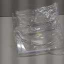 Clear Acrylic Single Pocket, Plastic Hanging Wall Mount File Holder for Office Home (Clear, 3 Pack)