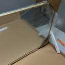 Delma Full Length Mirror,Large Floor Mirror with Aluminum Frame for Bedroom, Bathroom, Living Room,Wall Mount or Freestanding Design(with Stand,Rect 56x15-Gold)