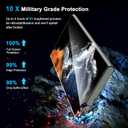 [2+2 Pack] Galaxy S22 Ultra Privacy Screen Protector, 9H Tempered Glass, Ultrasonic Fingerprint Support, 3D Curved, HD Clear Anti-Spy Film for Samsung S22 Ultra 5G Glass Screen Protector